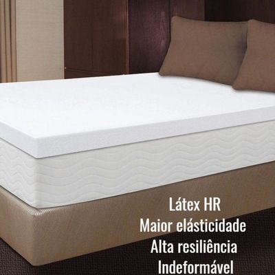 Pillow Top Látex Hr Foam Queen 1,58 X 1,98 X 7cm Aumar