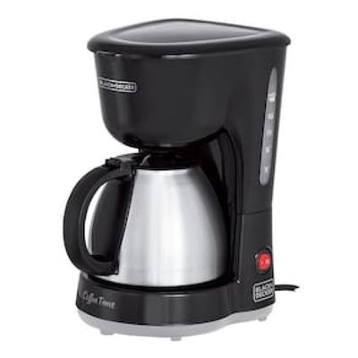 Cafeteira Elétrica Black+Decker CM15, 15 xícaras, Jarra Preto/Inox Preto,Inox / 220