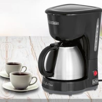 Cafeteira Elétrica Black+Decker CM15, 15 xícaras, Jarra Preto/Inox Preto,Inox / 220