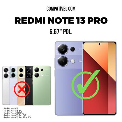 Película para Xiaomi Redmi Note 13 Pro - Traseira de Fibra de Carbono Preta - Gshield