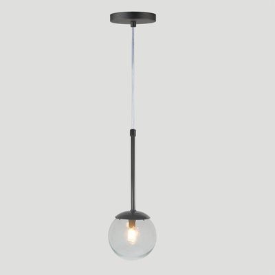 Pendente Globo Esfera De Vidro 12cm - Preto - Vidro Cristal