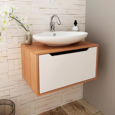 Balcao Gabinete 60 Cm 1 Porta Basculante Bn3646 Amendoa Branco Tecno Mobili Amendoa Branco