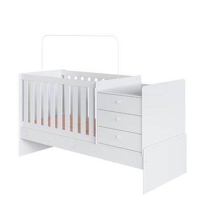 Berço Mini Cama Multifuncional Bb680 Branco Comm Branco