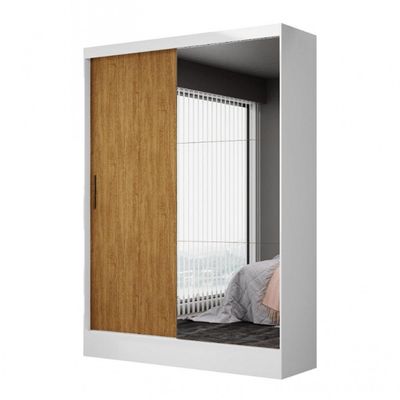 Guarda-roupa Belem Plus 2 Portas De Correr 2 Gavetas Branco Cinamomo