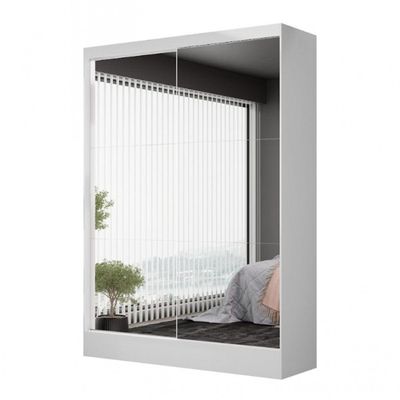 Guarda-roupa Belem Premium 2 Portas De Correr 2 Gavetas Branco