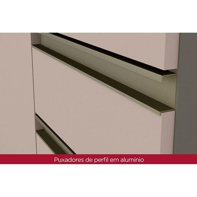 Balcão De Cozinha Connect P/ Pia C/2 Gavetas E 3 Portas 120x51x82cm Off White - Henn