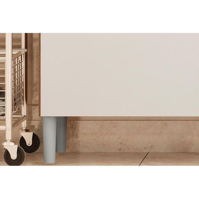 Kit De Cozinha Compacta Harmonia C- 6 Portas E 2 Gavetas 132x183 Amendola-branco - Demóbile