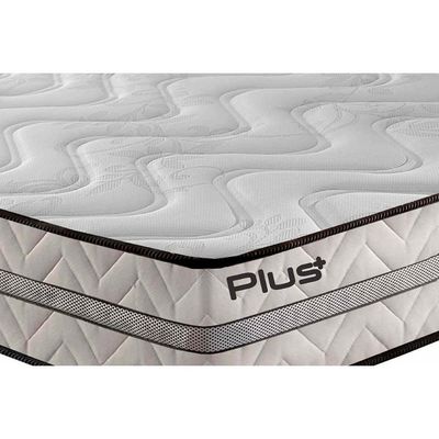 Cama Box Casal: Colchão Espuma D33 Paropas Pasquale Plus + Base Crc Suede Gray(138x188)