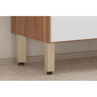 Cozinha Compacta Select C- 6 Portas E 2 Gavetas 178x194 Avena-grafito - Demóbile