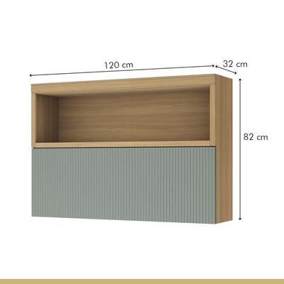 Cozinha 5 Peças 100% Mdf Marquesa Gourmet Nature-verde