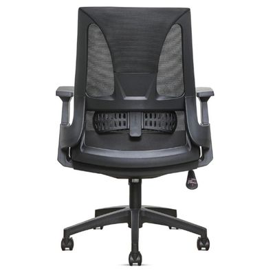 Cadeira Giratória Nr-17 Toledo Rivatti Sem Encosto De Cabeça Tela Mesh Preta Base Rodizio Nylon