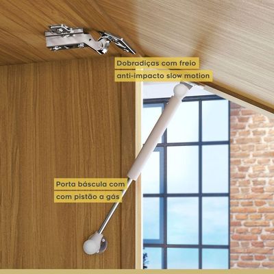 Cozinha 2 Peças 100% Mdf Marquesa Nature-verde