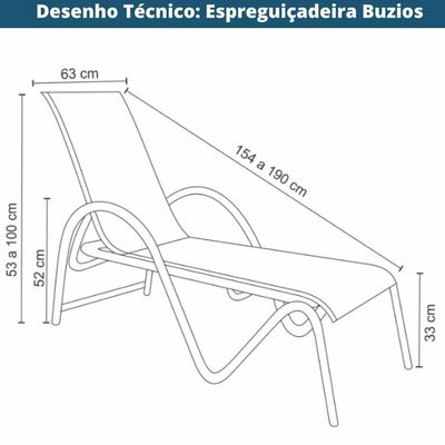 Espreguiçadeira Chaise Búzios Rivatti Em Aluminio Grafite Com Tela Mesh Grafite