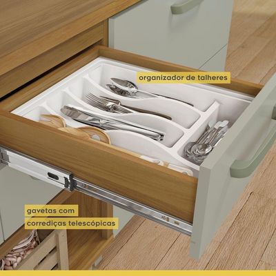 Cozinha 5 Peças Princesa Nesher Freijó-off White