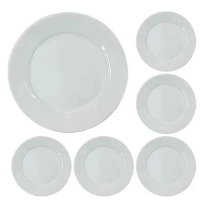 Prato Para Jantar Porcelana 24,5 Cm Bar Hotel Germer