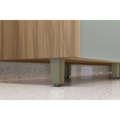 Armário De Cozinha Modulado Completa Rainha 4 Peças Nature/verde - Nesher