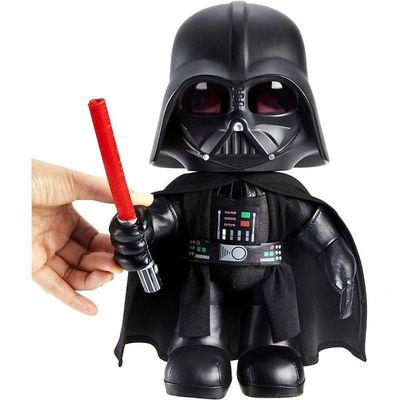 Star Wars Pelúcia Brinquedo De Pelúcia Darth Vader Com Sons - Mattel Hjw21