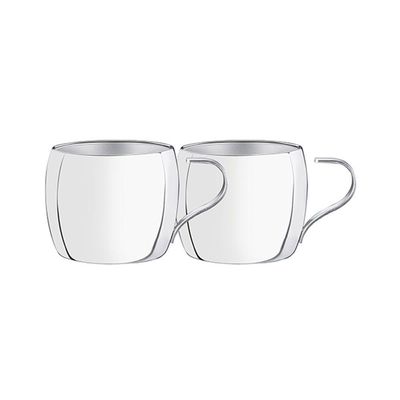 Conjunto De Xícaras Para Chá E Capuccino Em Aço Inox 2pçs - Tramontina -