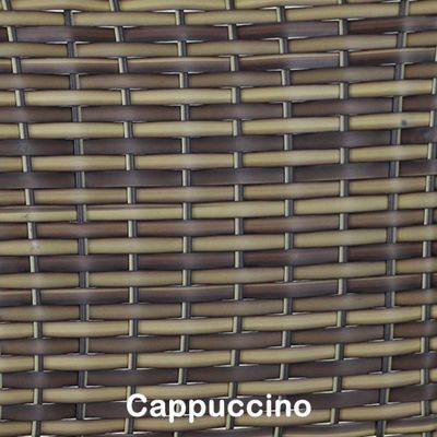 Jogo 4 Cadeiras E Mesa Para área E Jardim Trama Original Capuccino