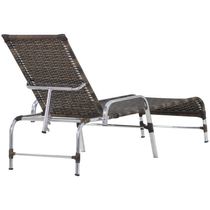 3 Espreguiçadeiras E Mesa Para Piscina, área, Varanda Trama Argila