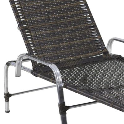 3 Espreguiçadeiras Catar E Mesa Piscina Jardim Regulagem Pedra Ferro
