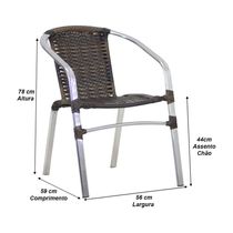 4 Cadeiras E Mesa Floripa Com 2 Espreguiçadeiras Catar Argila