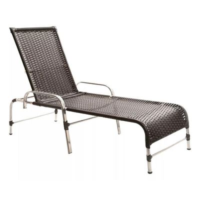 3 Espreguiçadeiras E Mesa Para Piscina, área, Varanda Trama Tabaco