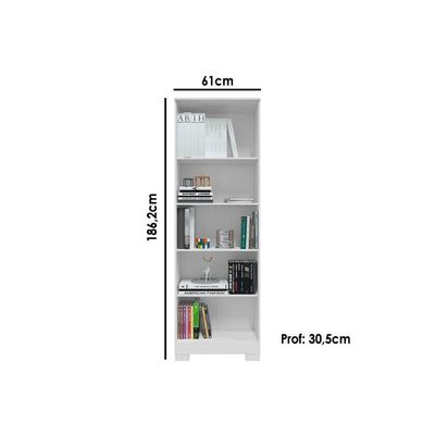 Armário De Cozinha Modulado Bordo 2 Portas C/ Chave 32cm Branco - Ronipa