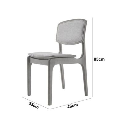 Conjunto Mesa 160cm Com Vidro E 6 Cadeiras Malta Moderna Linho Palha Off White Imbuia