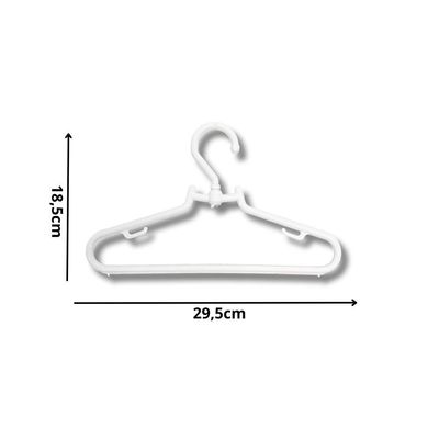 Kit 25un. Cabide Giratório Infantil Pp Branco