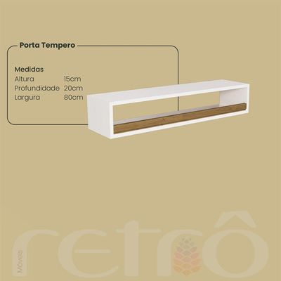 Cozinha Compacta Retrô 6 Peça Off White-nogueira