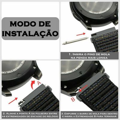 Pulseira Universal Ballistic Para Relógio 22mm - Verde Olivia - Gshield