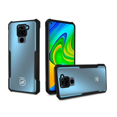 Kit Capa Dual Shock x e Pelicula Defender Glass para Xiaomi Redmi Note 9 - Gshield