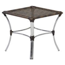Mesa De Centro Em Alumínio Para Cozinha Trama Original Argila