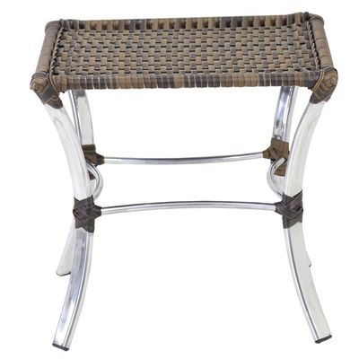 Mesa De Centro Em Alumínio Para Cozinha Trama Original Argila