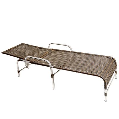 Espreguiçadeira Catar Alumínio Para Piscina Trama Original Pedra Ferro