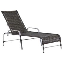 3 Espreguiçadeiras Catar Com Mesa Garden Para Piscina Trama Pedra Ferro