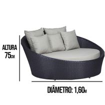 4 Cadeiras + 2 Mesa + 2 Espreguiçadeiras + 1 Chaise Trama Pedra Ferro