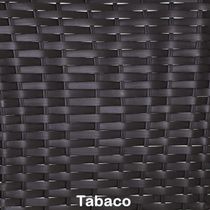 Mesa De Centro Vênus Em Fibra Sintética Trama Original Tabaco