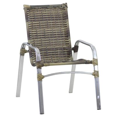 4 Cadeiras + 2 Mesa + 2 Espreguiçadeiras + 1 Chaise Trama Capuccino