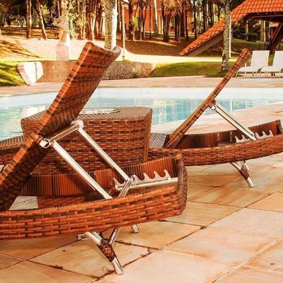 4 Cadeiras E Mesa 2 Espreguiçadeiras Mesa + Chaise Trama Argila
