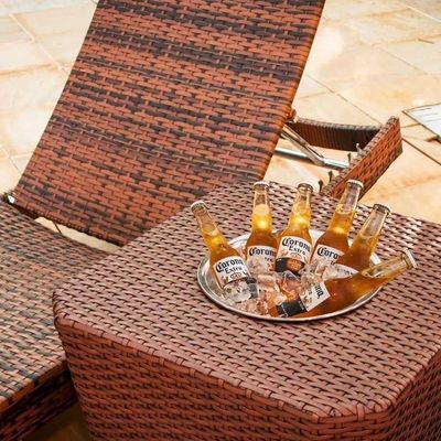 4 Cadeiras E Mesa 2 Espreguiçadeiras Mesa + Chaise Trama Argila