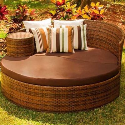4 Cadeiras E Mesa 2 Espreguiçadeiras Mesa + Chaise Trama Capuccino
