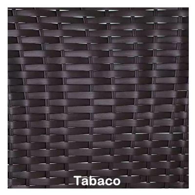 Jogo 6 Cadeiras E Mesa Para Area Varanda Vênus Trama Tabaco