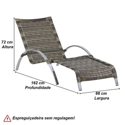 4 Cadeiras E Mesa 2 Espreguiçadeiras E Mesa Trama Original Capuccino
