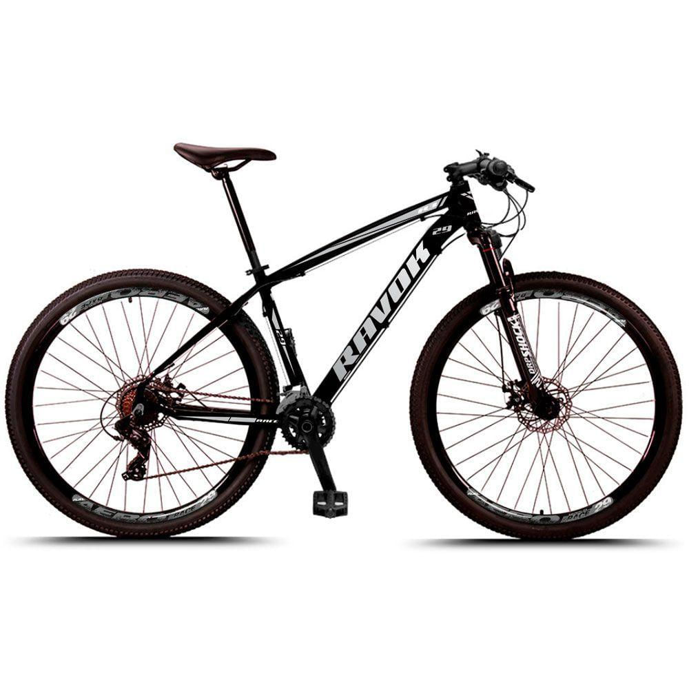 Bicicleta Alumínio Aro 29 Freio Hidraulico 24 Velocidades Cor:cinza;tamanho:21"