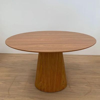 Mesa De Jantar Redonda Cone 160 Cm Freijó Cor Marrom