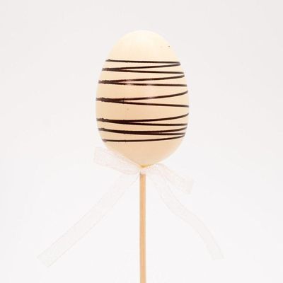 36 Ovos De Páscoa Chocolate Enfeite Decorativo Com Haste