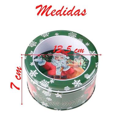 Lata Natalina Papai Noel Para Doces Chocolates