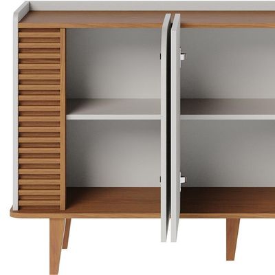 Buffet Para Sala De Jantar Jurere Freijo Off White Matte Clb Freijo Off White Matte